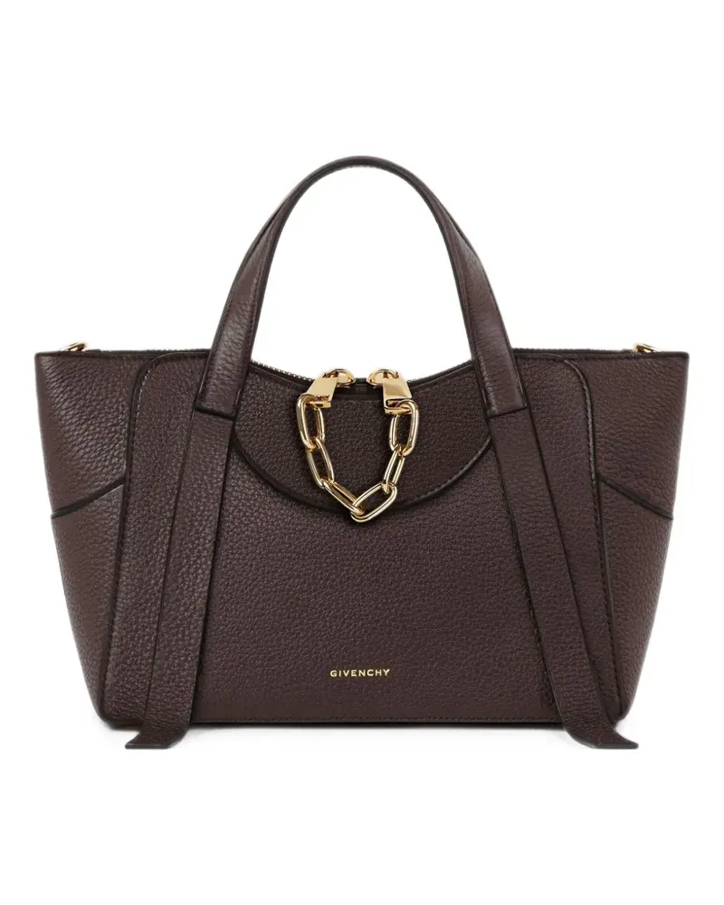 Givenchy Kleine The Snatch Tasche aus gekörntem Leder - Braun Braun