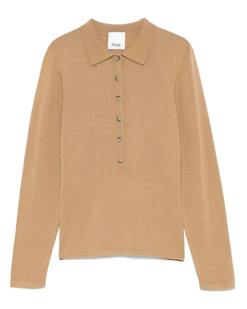 ALLUDE Klassisches Top - Braun Braun