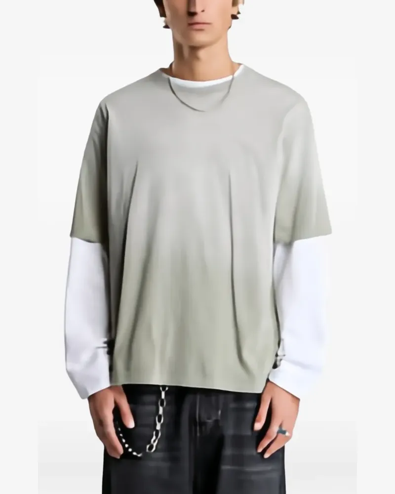 MISBHV graphic-print distressed T-shirt - Grün Grün