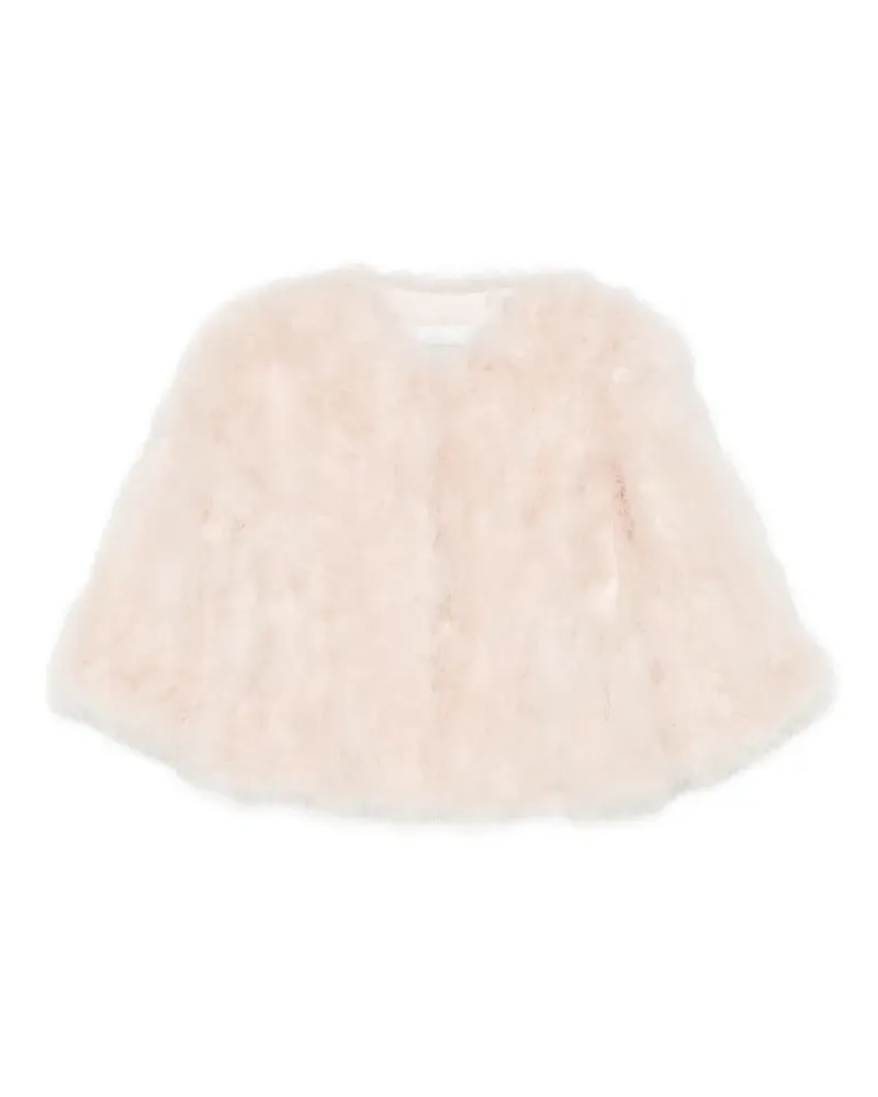 Yves Salomon Jacke mit Federn - Rosa Rosa