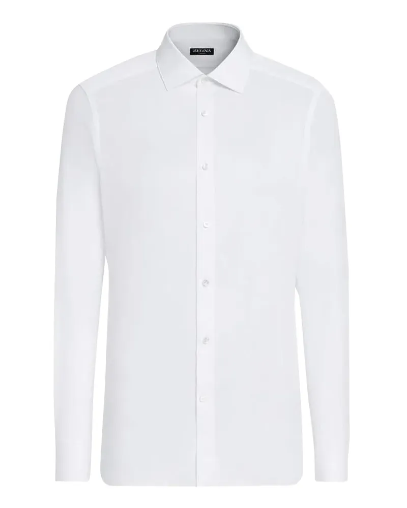 Ermenegildo Zegna Klassisches Hemd - Weiß Weiß