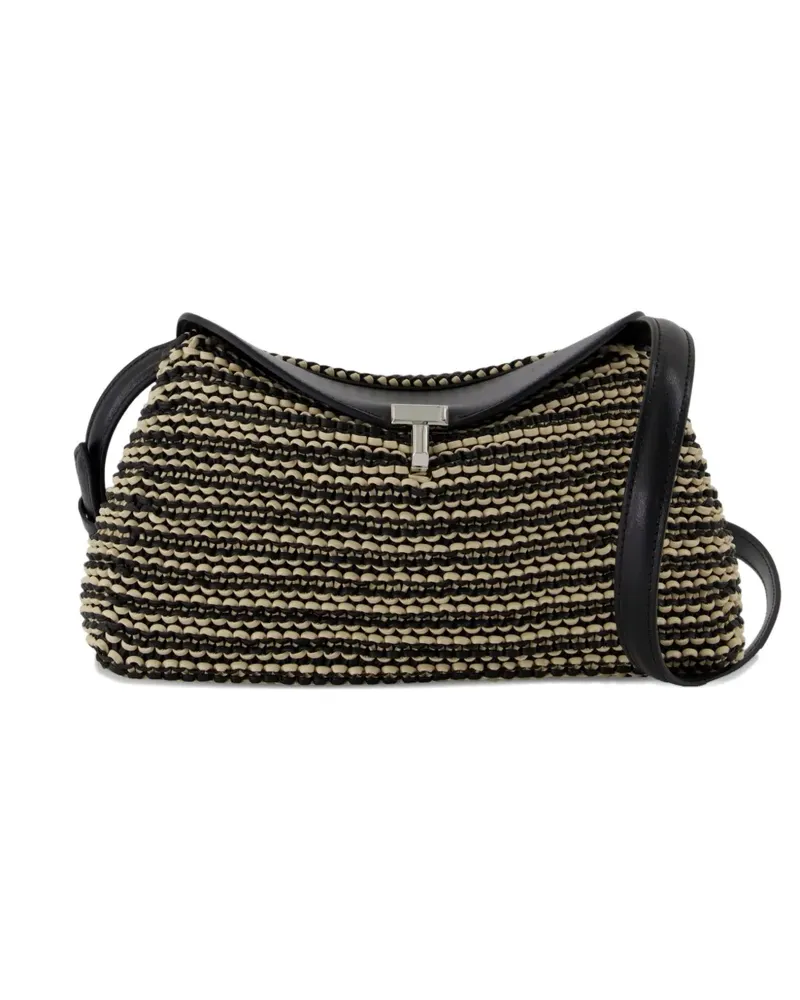 Totême T-Lock Pouch Schultertasche - Schwarz Schwarz