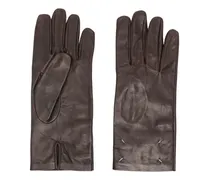 Handschuhe aus Leder mit Ziernähten
