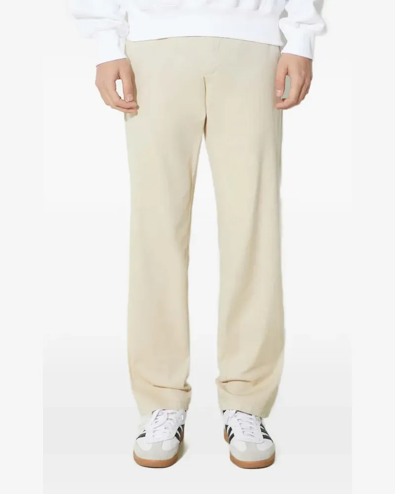 Norse Projects logo-patch trousers - Nude Nude