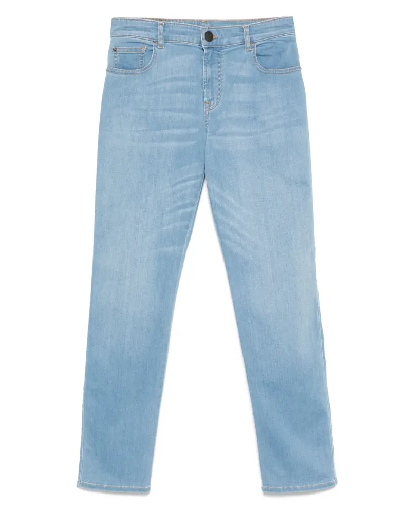 Emporio Armani Jeans mit Logo-Patch - Blau Blau
