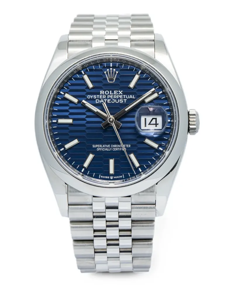 Rolex Datejust Jubilee Armbanduhr 36mm - Blau Blau
