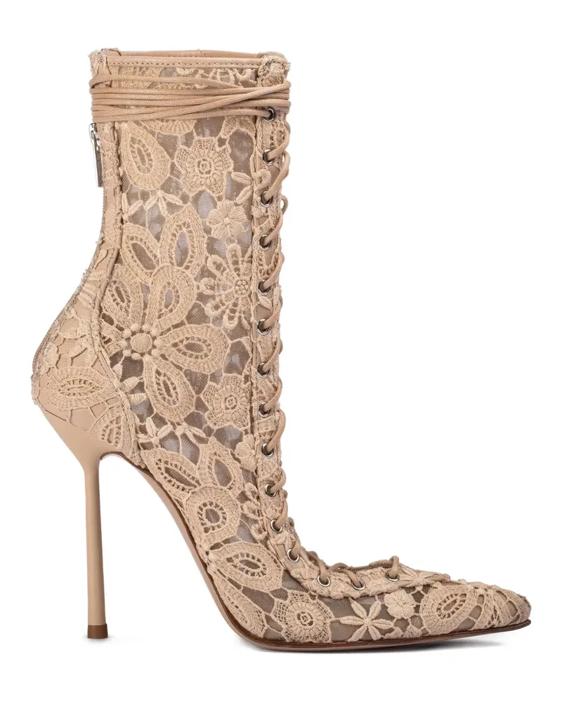 Le Silla Chantilly Schnürstiefel - Nude Nude