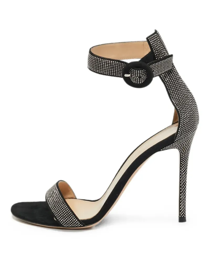 Gianvito Rossi Portofino suede sandals - Schwarz Schwarz