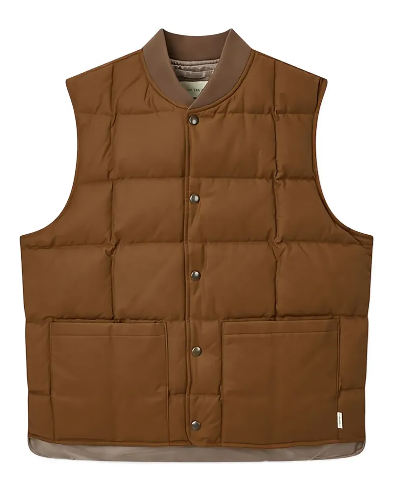ManOnTheBoon pocket quilted vest - Braun Braun