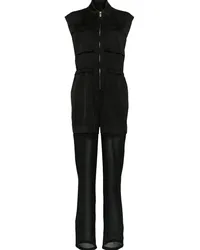 Pinko Semi-transparenter Jumpsuit Schwarz