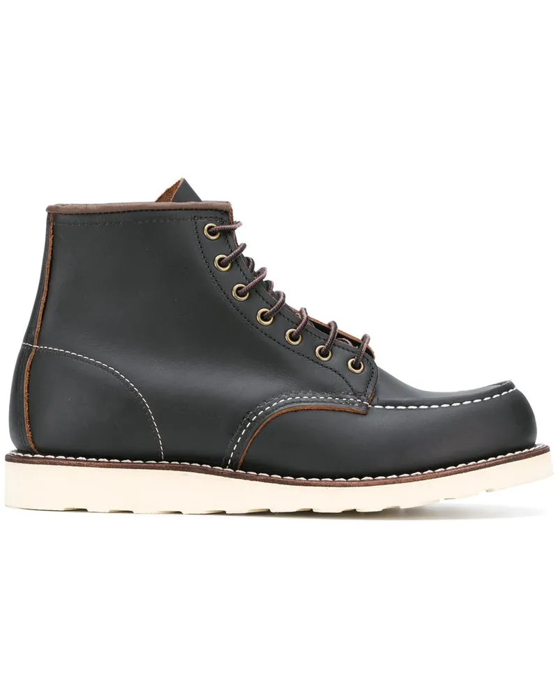 Red Wing Shoes Classic Mock Toe' Stiefel Schwarz