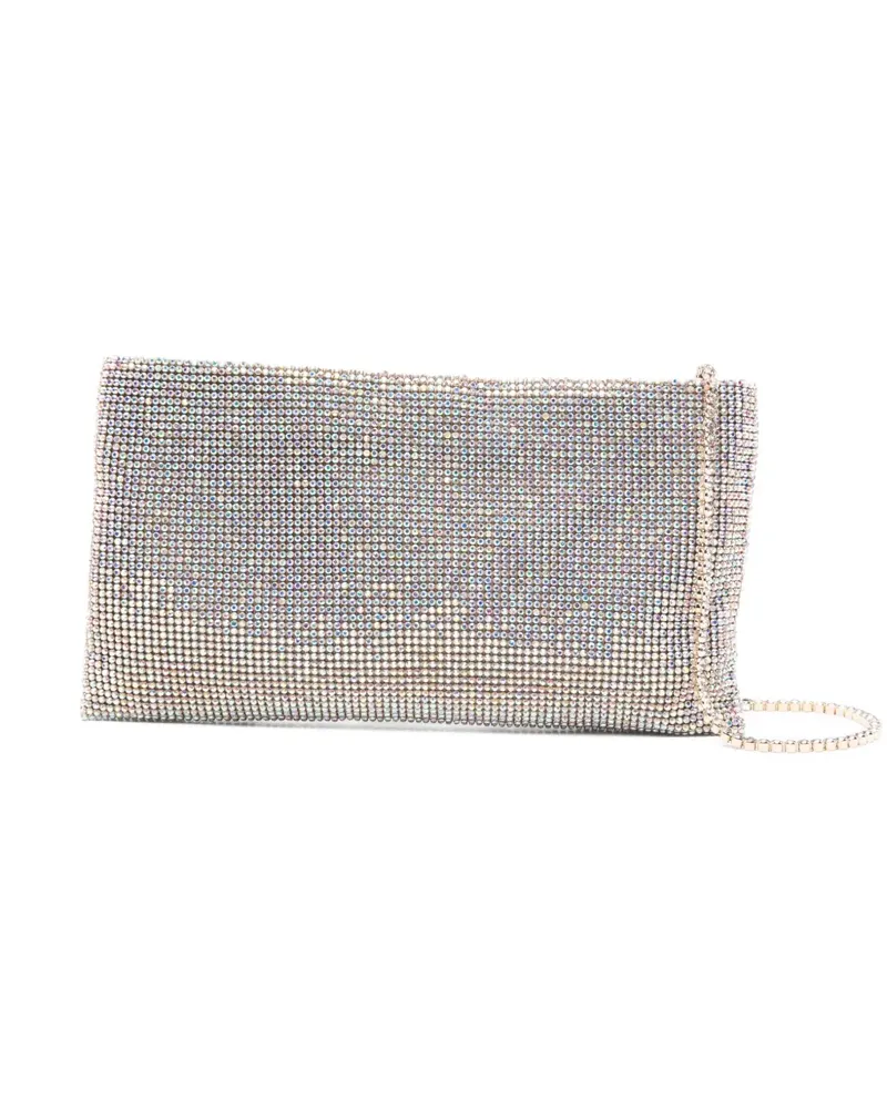 Benedetta Bruzziches Clutch mit Kristallverzierung - Silber Silber