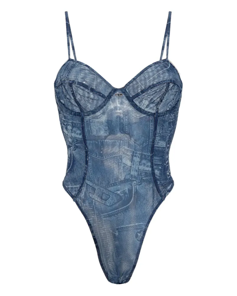 Diesel print bridget-dnm bra - Blau Blau