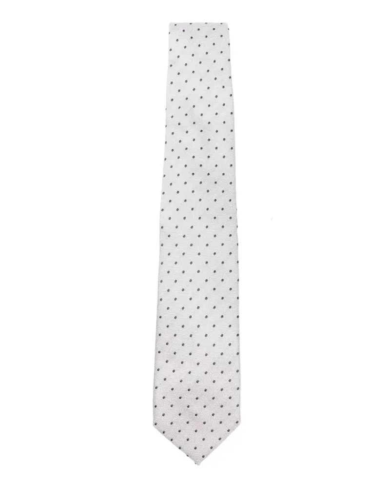 Corneliani polka-dot tie - Grau Grau