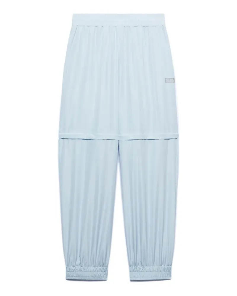 GCDS Essentials Zip-off-Jogginghose - Blau Blau