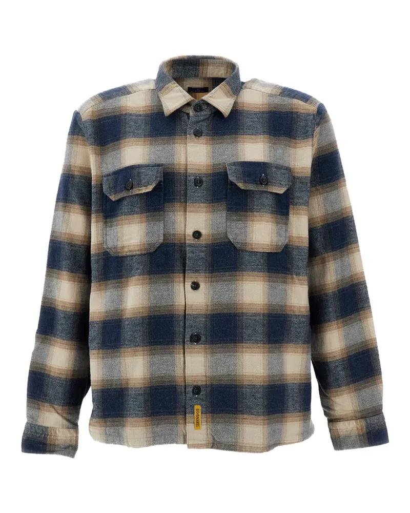B.D. Baggies Union check-print flannel shirt - Blau Blau