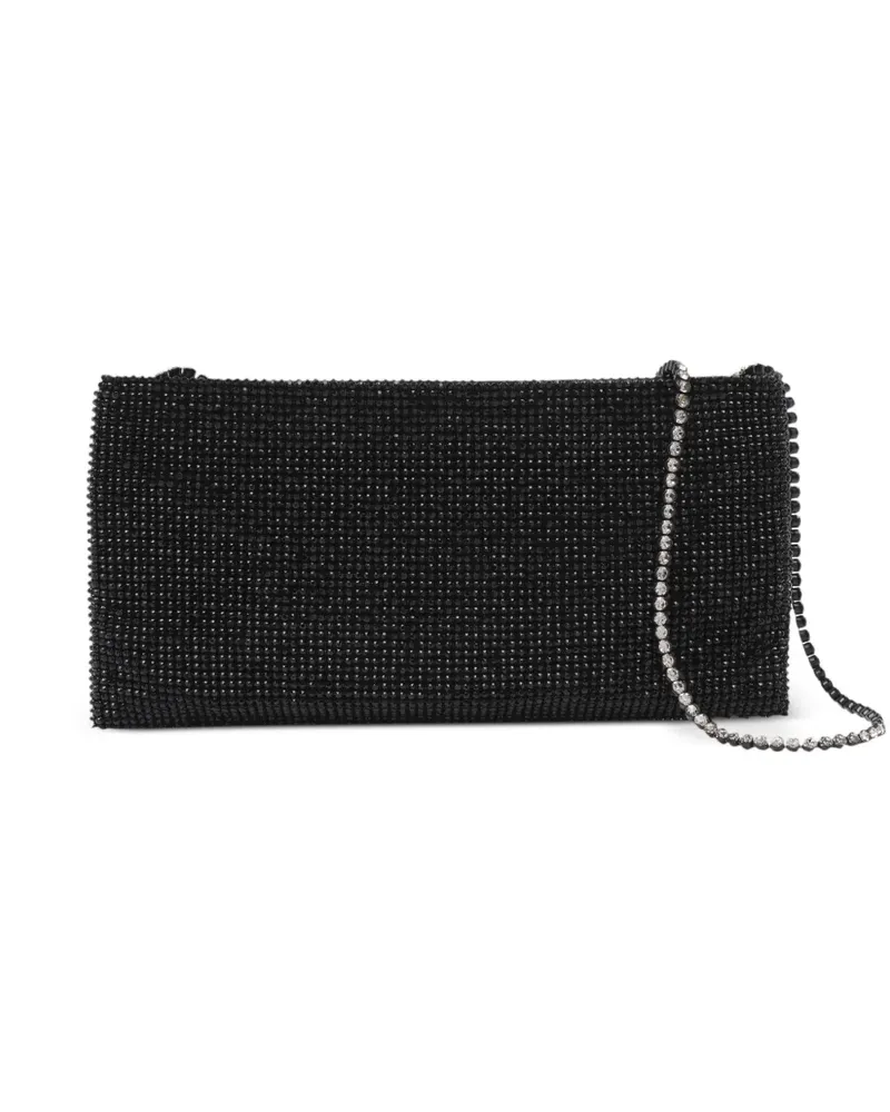 Benedetta Bruzziches Your Best Friend La Petite Clutch mit Kristallen - Schwarz Schwarz