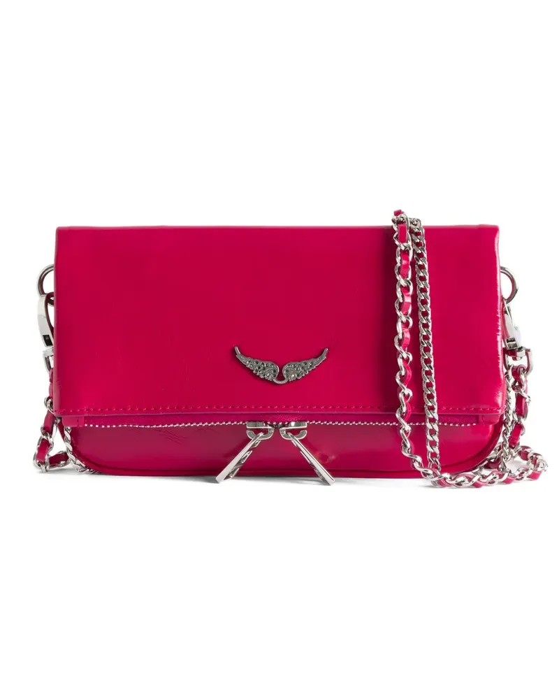 Zadig & Voltaire Rock Nano leather crossbody bag - Rosa Rosa