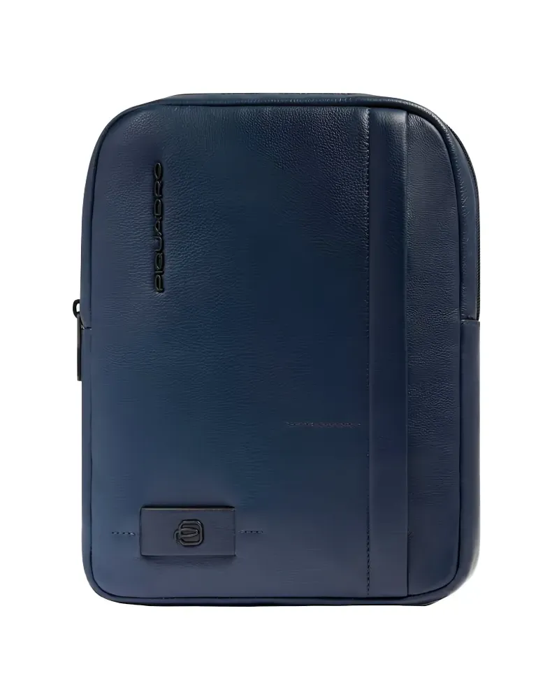 Piquadro pocket leather laptop bag - Blau Blau