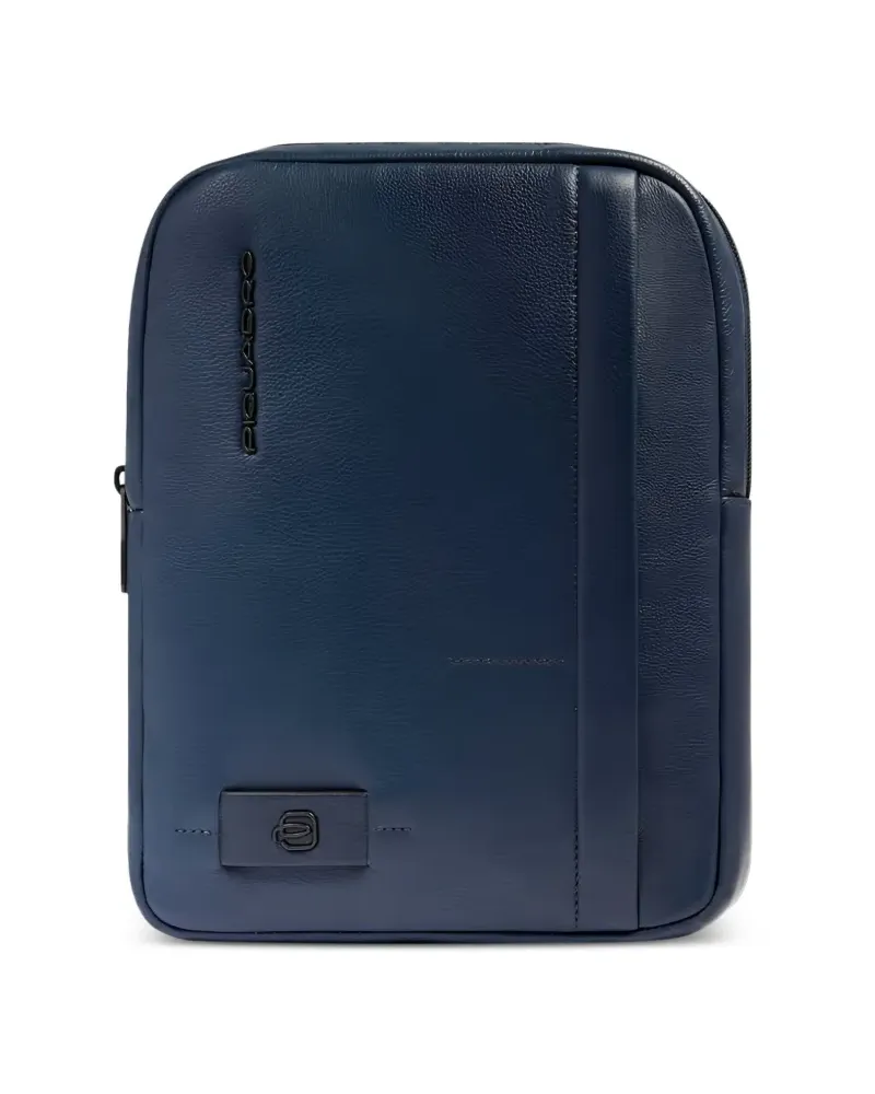 Piquadro pocket leather laptop bag - Blau Blau