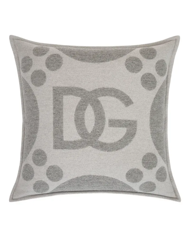 Dolce & Gabbana jacquard cushion - Grau Grau
