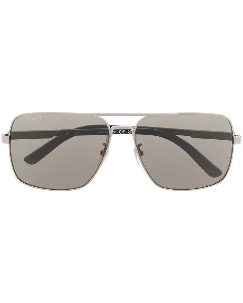Gucci Getönte Pilotenbrille - Silber Silber