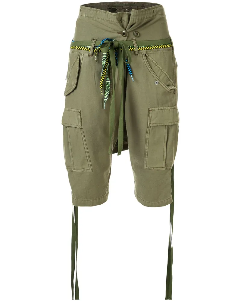 R13 Schmale Shorts - Grün Grün