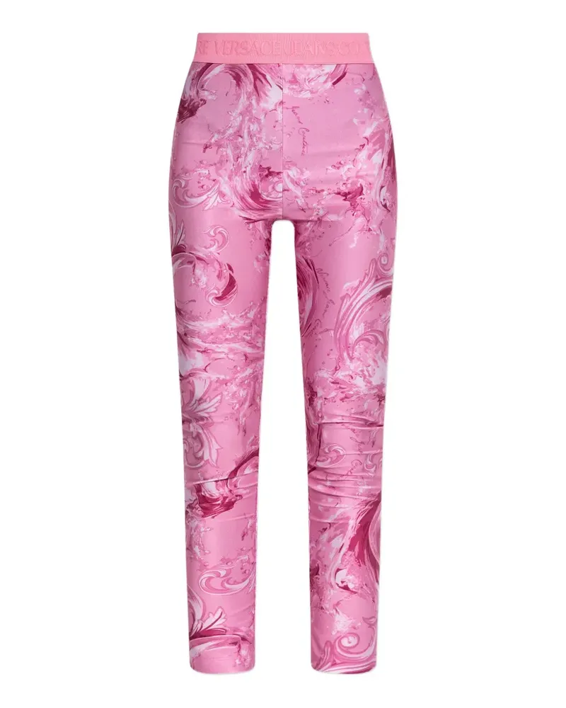 Versace Jeans baroque-print leggings - Rosa Rosa
