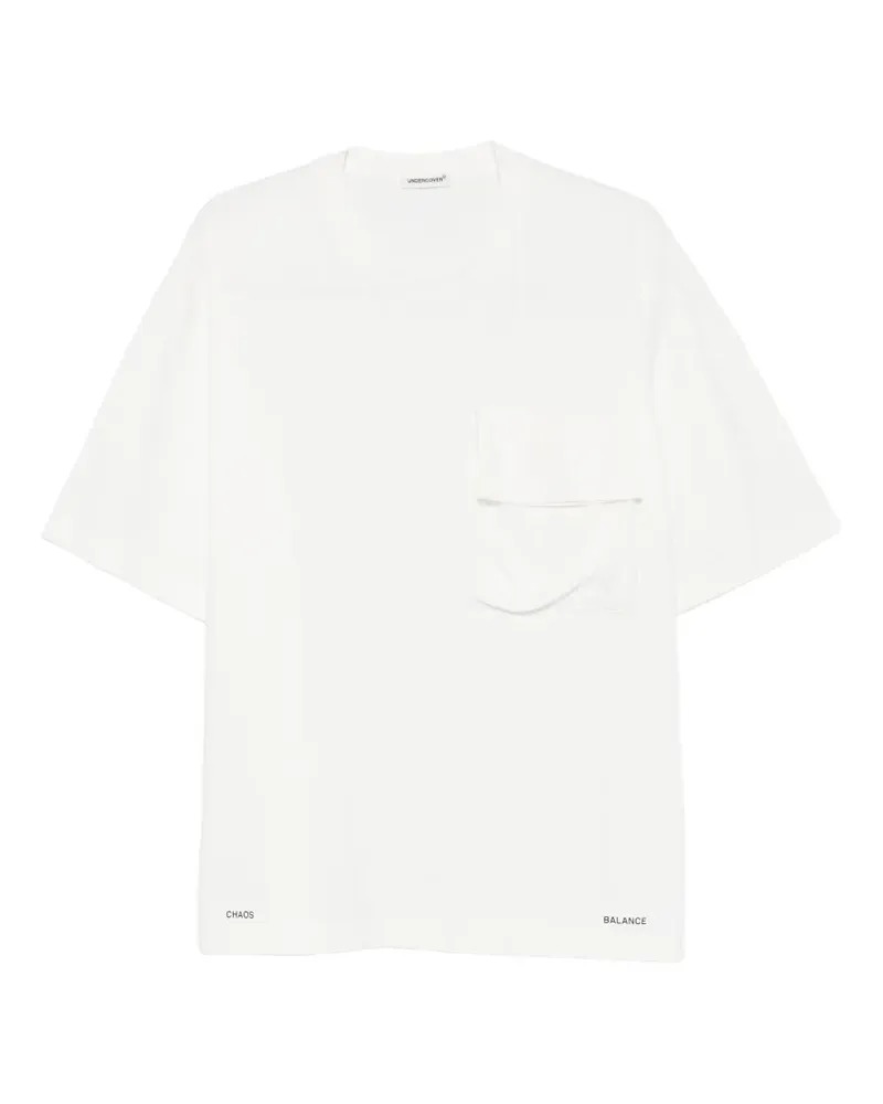 Undercover T-Shirt mit Brusttasche - Weiß Weiß
