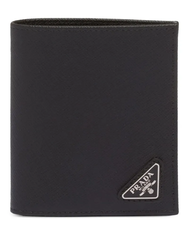 Prada Kartenetui aus Saffiano-Leder - Schwarz Schwarz