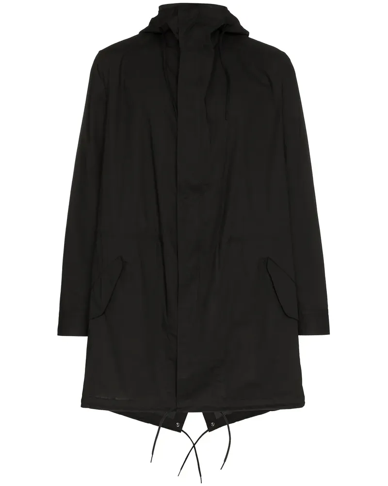 Y-3 Parka mit Logo - Schwarz Schwarz