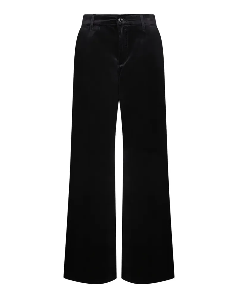 7 for all mankind Lotta velvet wide-leg trousers - Schwarz Schwarz