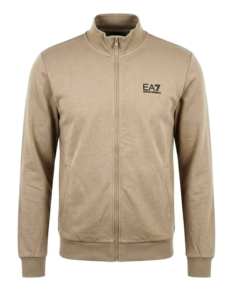 EA7 Pullover mit Logo-Print - Nude Nude