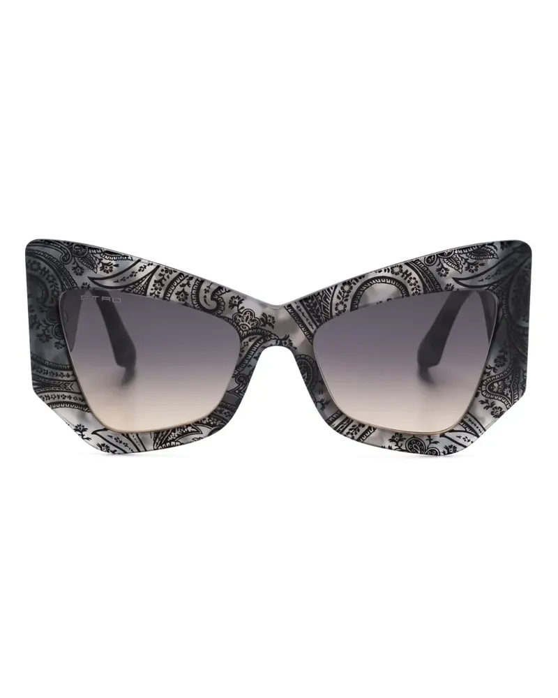 Etro Sonnenbrille mit Paisley-Print - Grau Grau