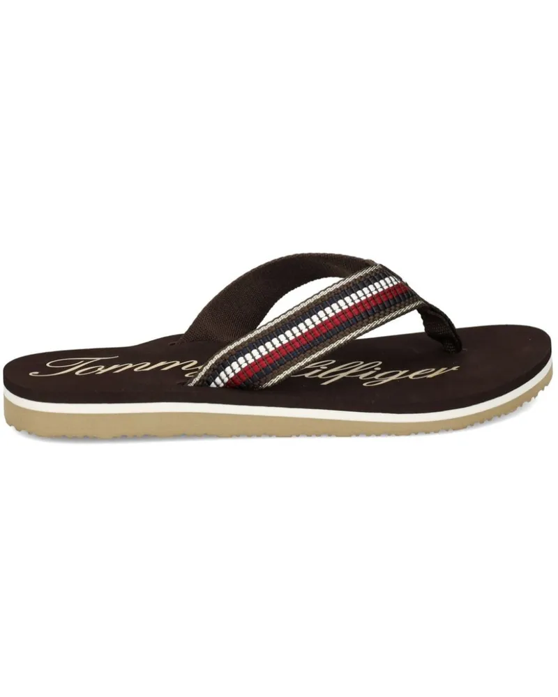 Tommy Hilfiger Signature Tape Flip-Flops Schwarz