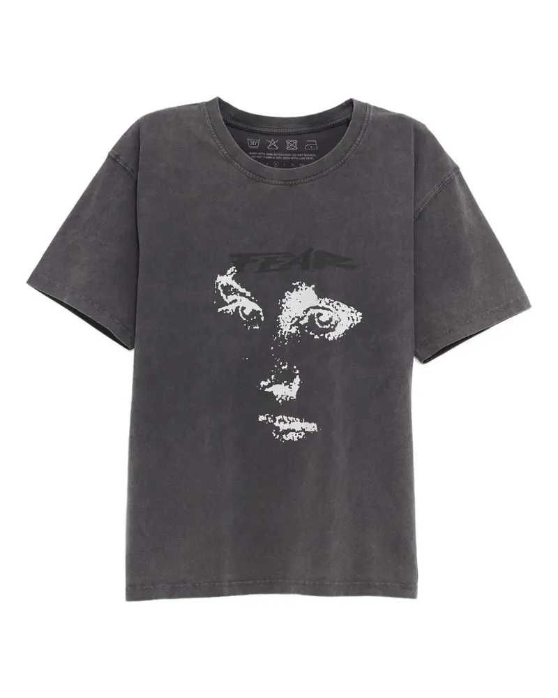 Mfpen T-Shirt mit grafischem Print - Grau Grau