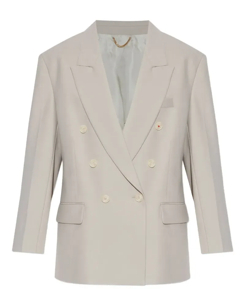 Victoria Beckham Doppelreihiges Sakko - Grau Grau