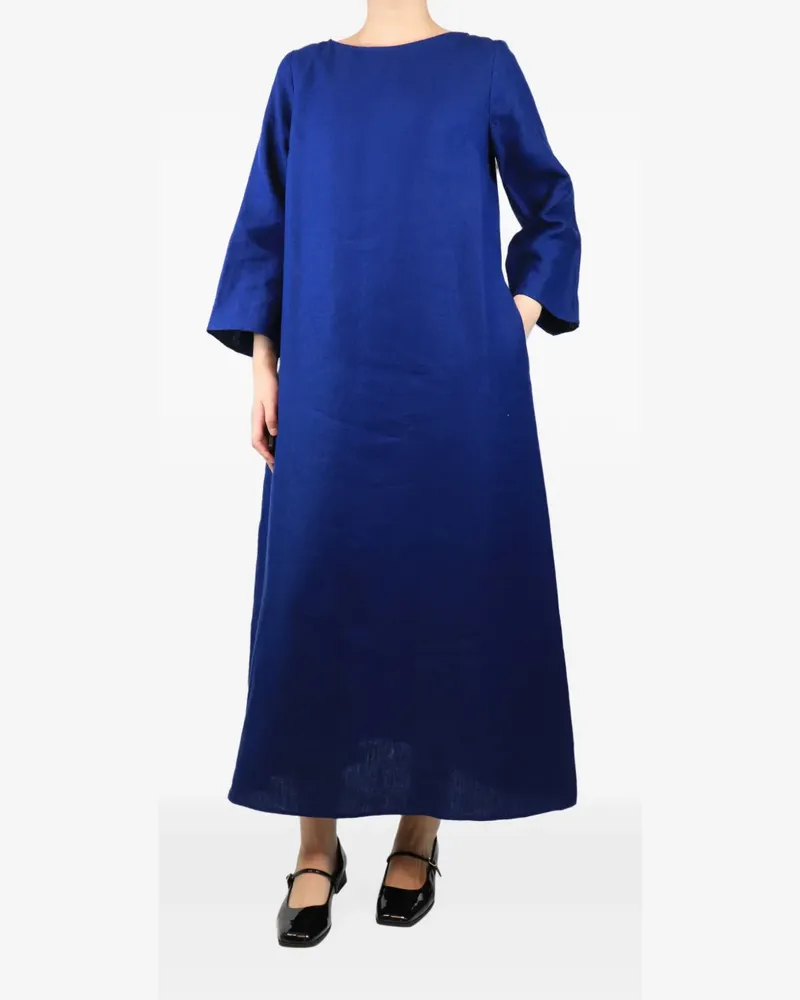 Bamford button-cuff maxi dress - Blau Blau