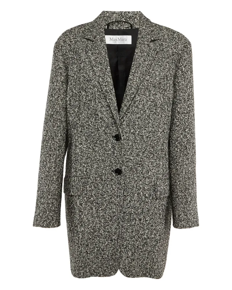 Max Mara Ovale Mantel - Schwarz Schwarz