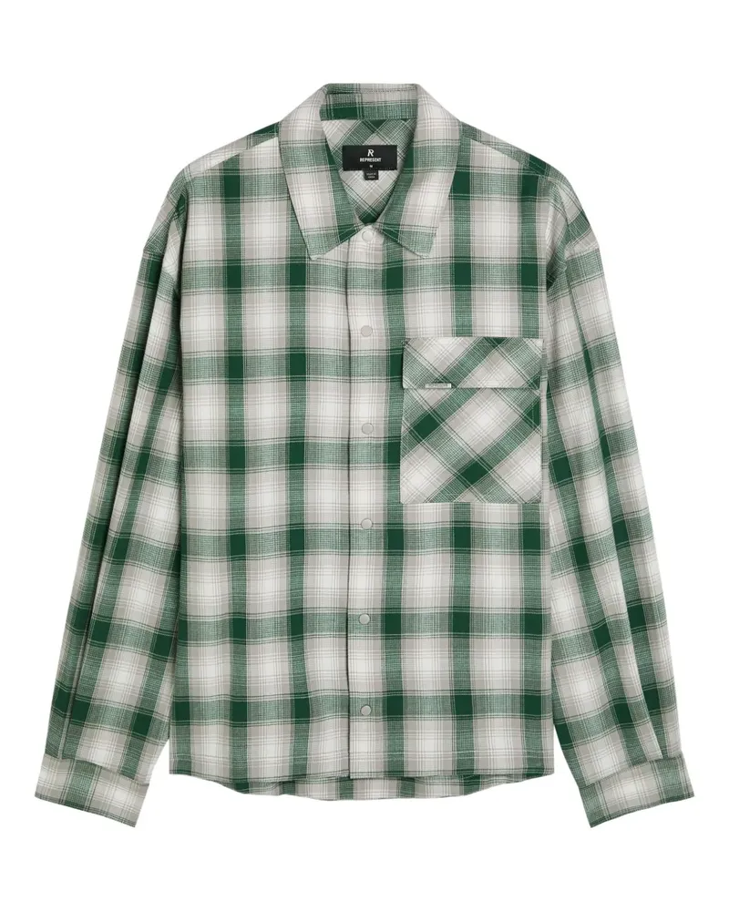REPRESENT Hemd mit Karomuster - Grün Grün
