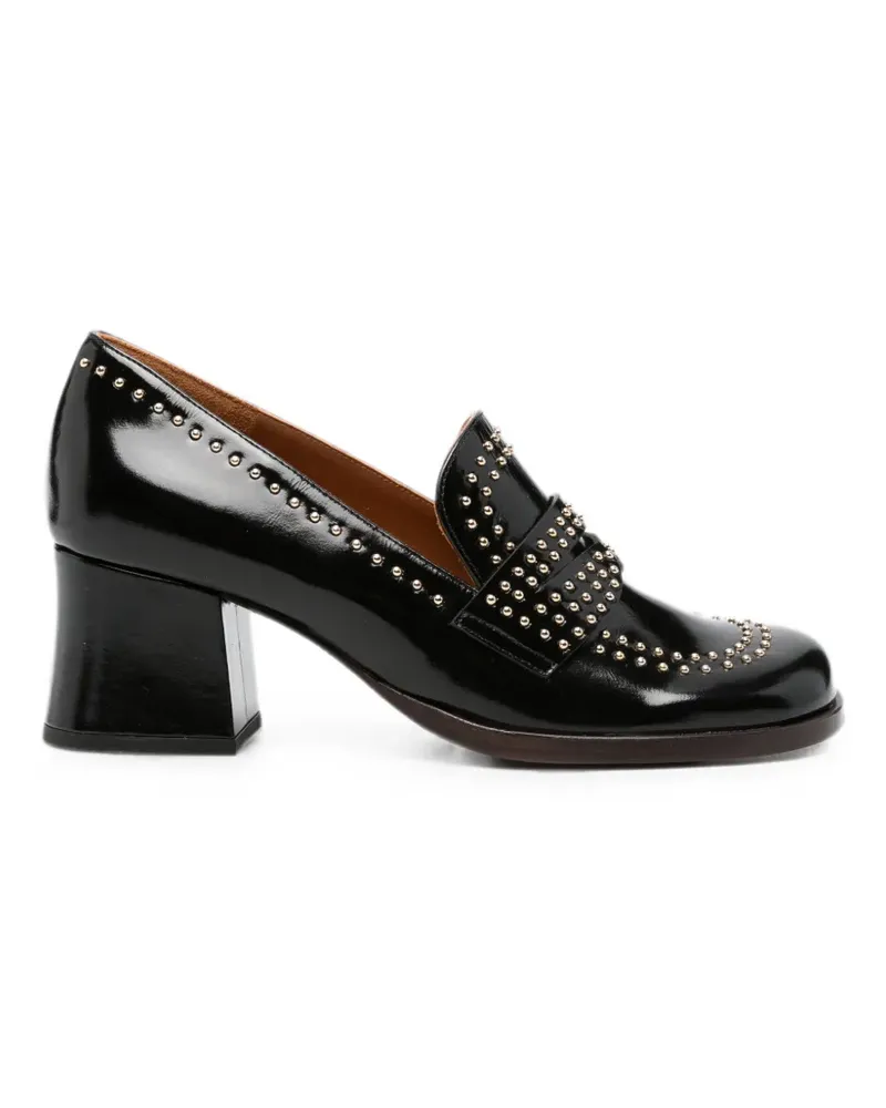 Chie Mihara stud-embellished leather loafers - Schwarz Schwarz