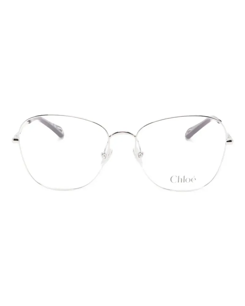 Chloé Brille mit geometrischem Gestell - Silber Silber