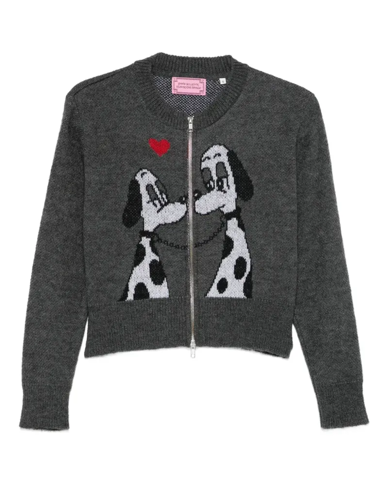Carne Bollente x Olga Goose Candle Lady Meets Tramp cardigan - Grau Grau