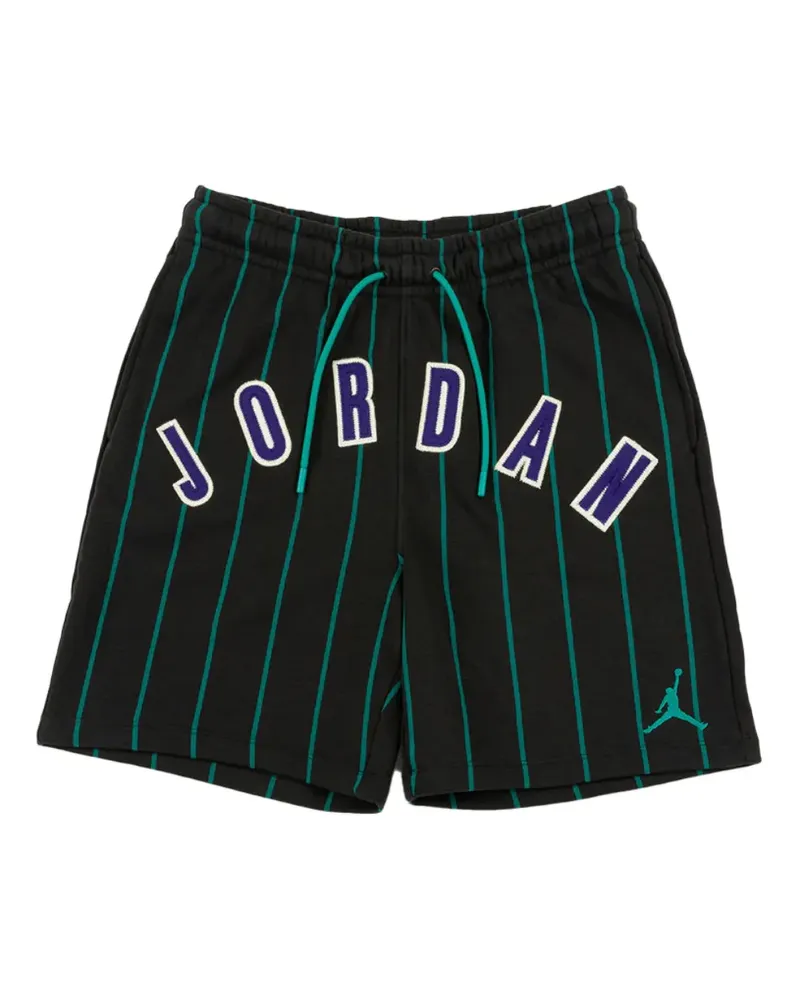 Jordan Brooklyn pinstriped track shorts - Schwarz Schwarz