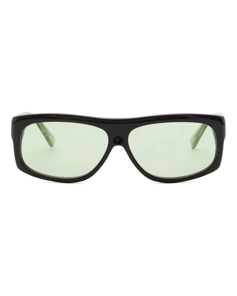 Christopher Esber Paolo 96 rectangle-frame sunglasses - Schwarz Schwarz