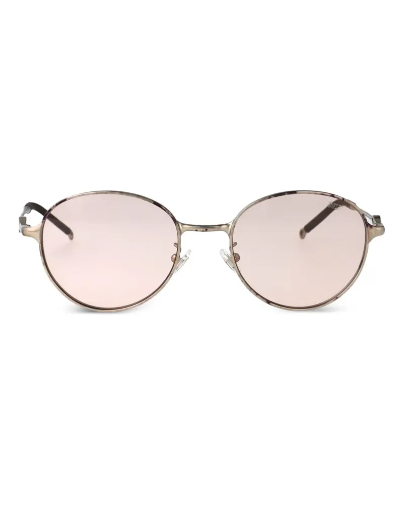 Diesel Sonnenbrille mit ovalem Gestell - Grau Grau