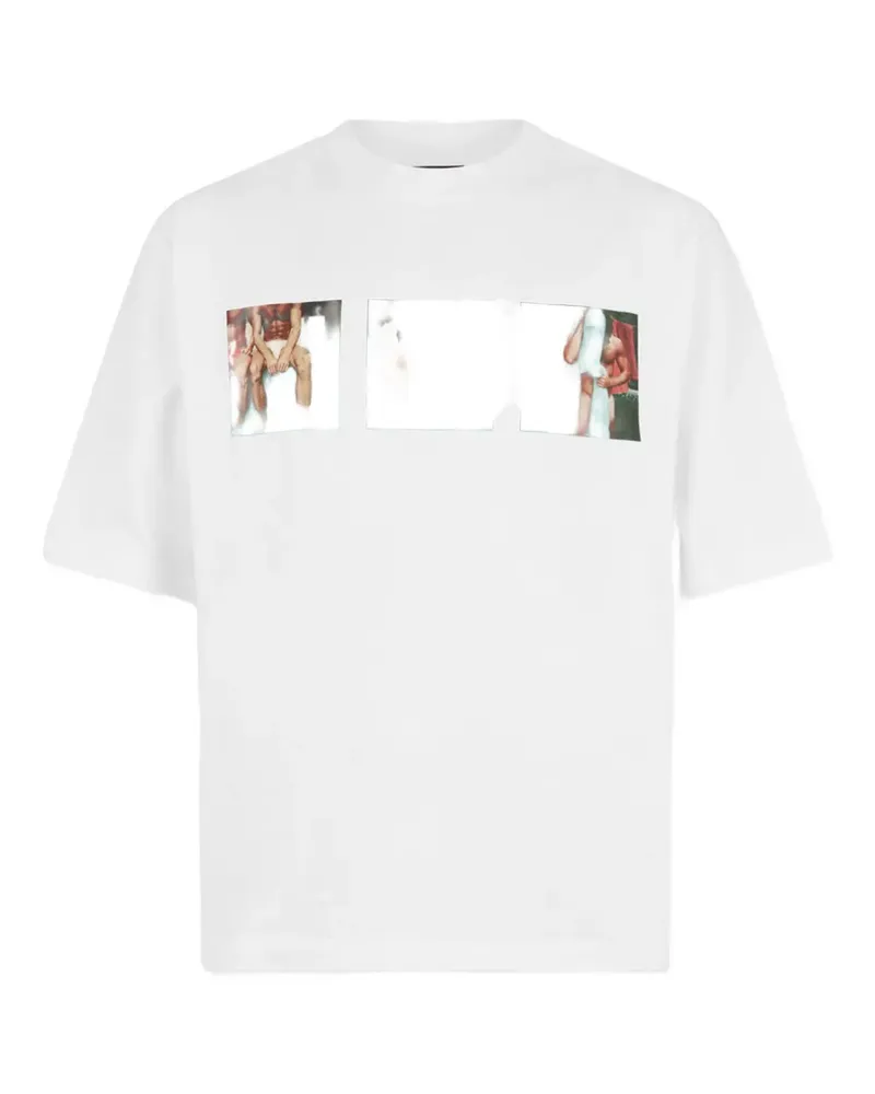 Dsquared2 Tom Bianchi T-Shirt mit grafischem Print - Weiß Weiß