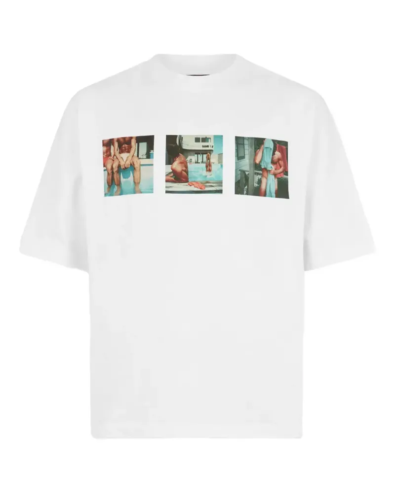 Dsquared2 Tom Bianchi T-Shirt mit grafischem Print - Weiß Weiß