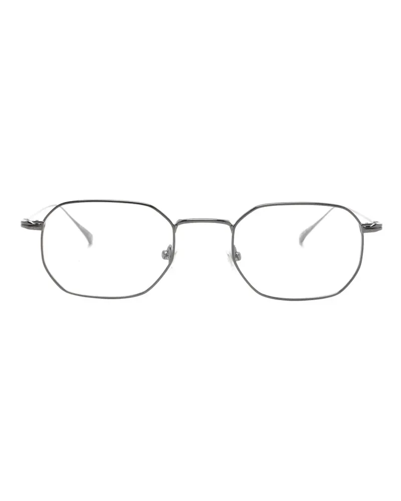 Montblanc Brille mit geometrischem Gestell - Silber Silber