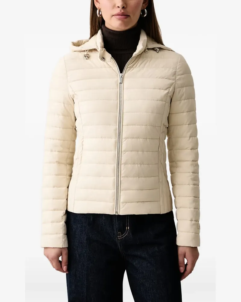 Trussardi quilted hooded jacket - Weiß Weiß